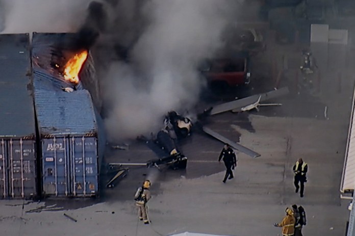 Three killed as news helicopter crashes in Los Angeles