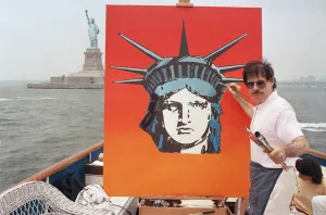 Warhol was a genius for using assistants. Why was Peter Max called a fraud?