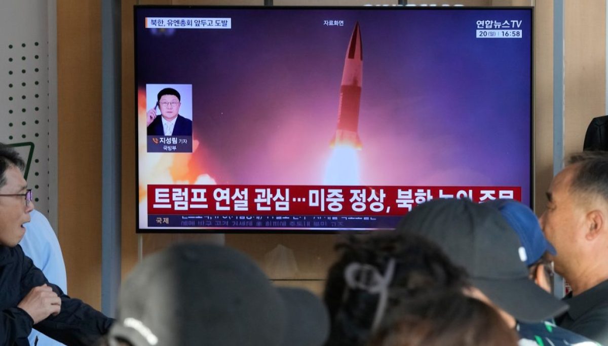 North Korea launches two ballistic missiles toward the sea and dials up pressure on the US