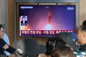 North Korea launches two ballistic missiles toward the sea and dials up pressure on the US