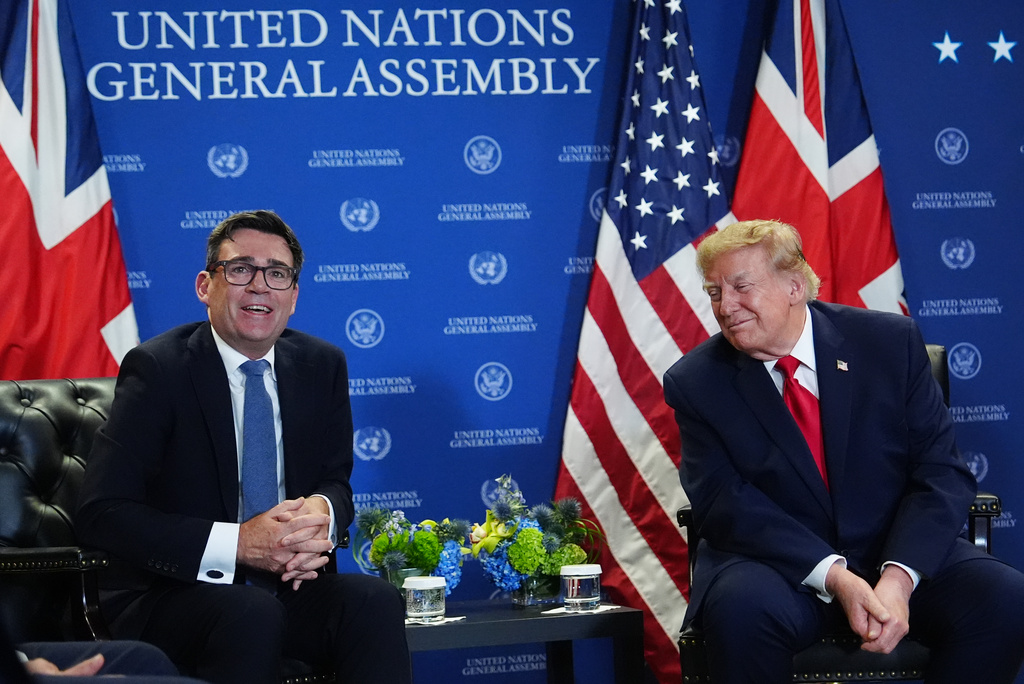Trump says US-UK relations improving under Burnham compared to Starmer