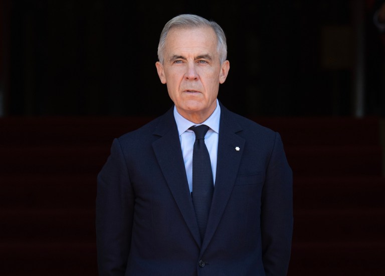 Prime Minister Mark Carney waits for Vietnamese President To Lam to arrive on Parliament Hill in Ottawa on Thursday, Sept. 24, 2026.