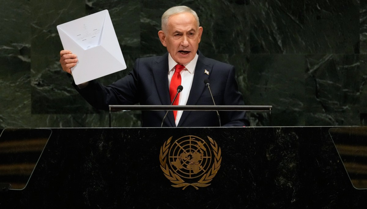 Netanyahu fires in all directions at UN, rebuking critics for ‘lies about my country’ as scores of delegates walk out