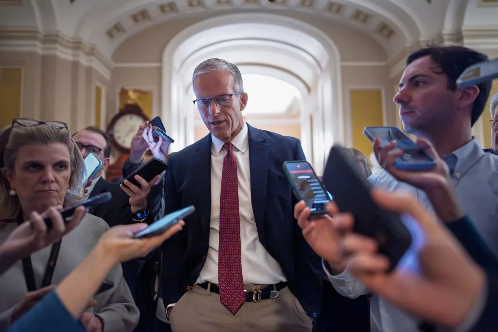 Thune keeps leadership challenge talk at bay — but with a midterm question mark