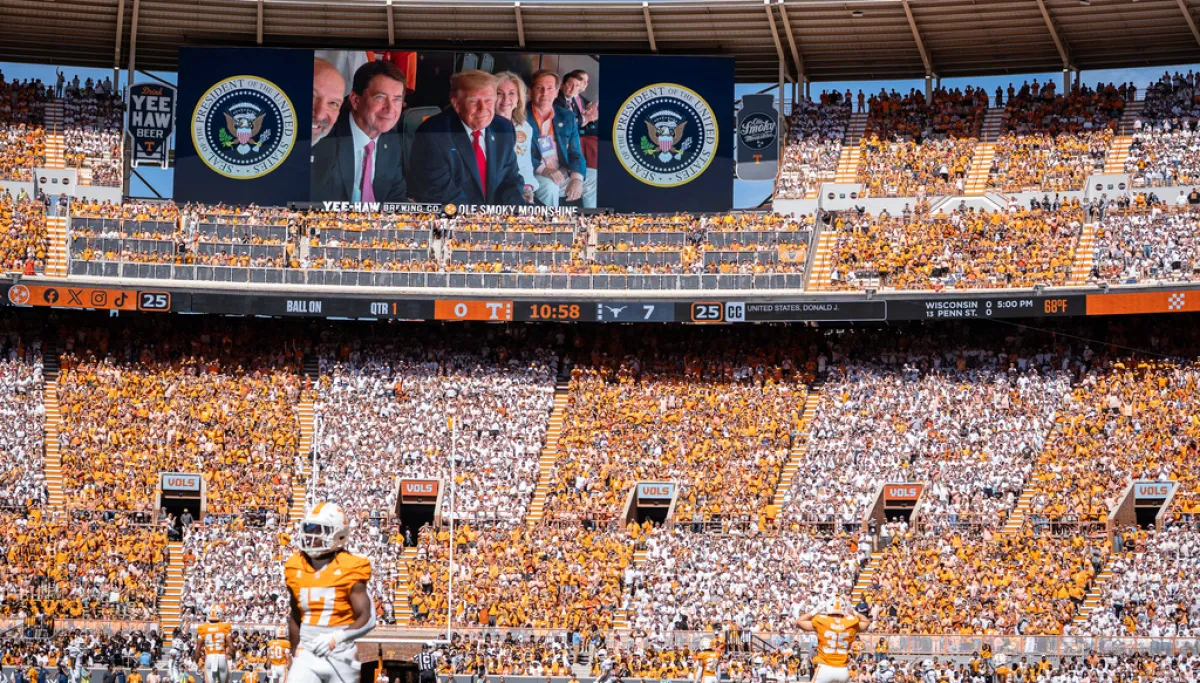 Trump stumps for Protect College Sports Act at Texas-Tennessee game: ‘Bipartisanship for the first time in a while’