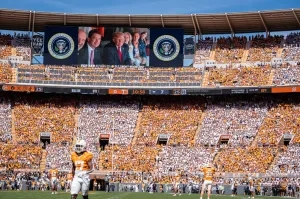 Trump stumps for Protect College Sports Act at Texas-Tennessee game: ‘Bipartisanship for the first time in a while’
