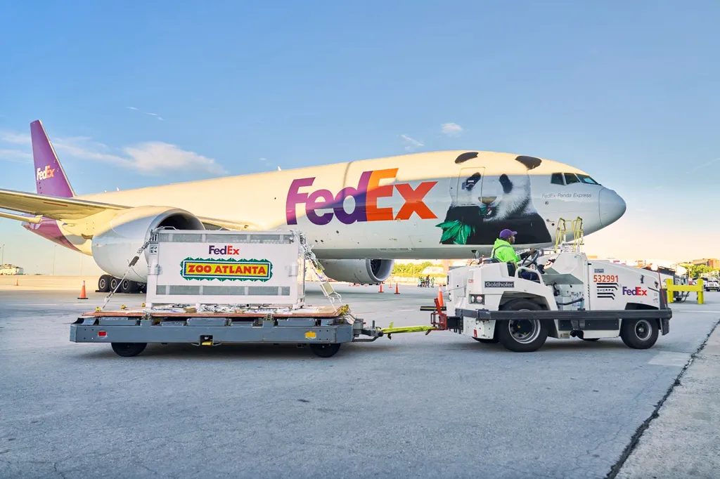 Two giant pandas arrive in Atlanta under a US-China government agreement