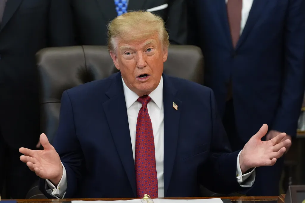 Trump defends self-promoting taxpayer-funded ads