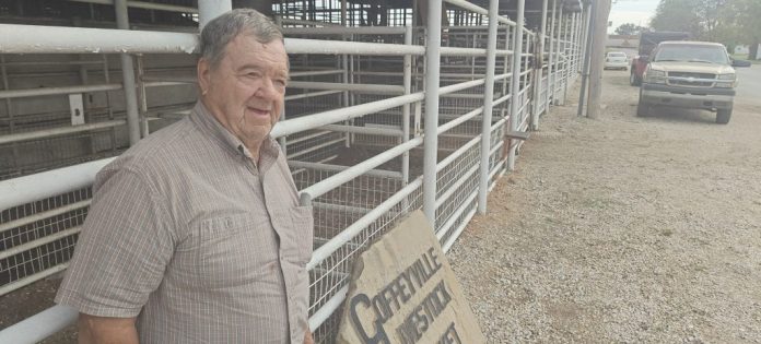 Chuck Madron sold 68 steers on Wednesday, but he says prices are down as the cattle industry is squeezed