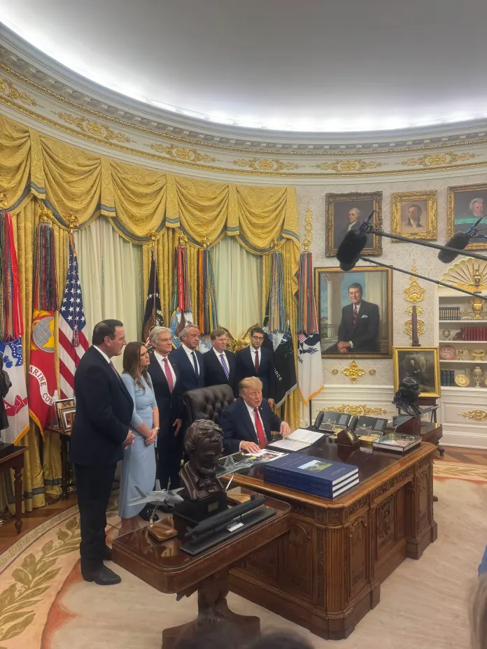 President Trump announces media ban