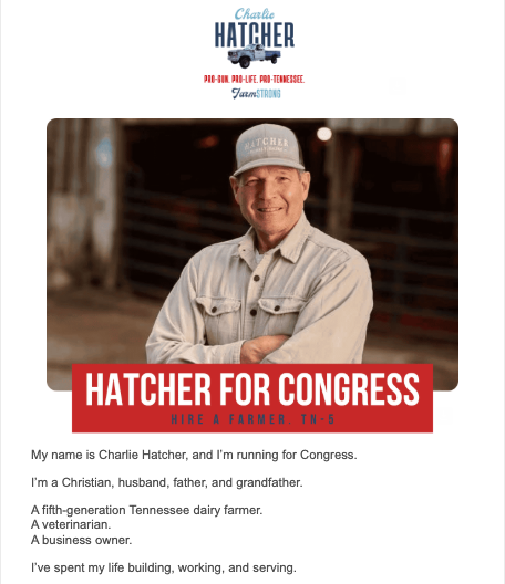 Fundraising email