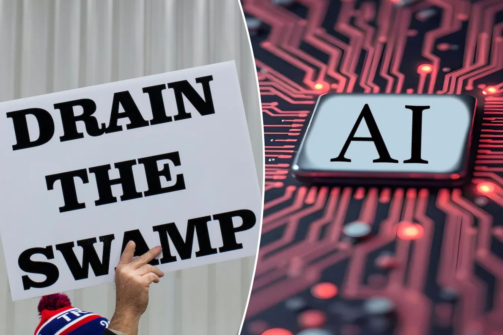 Trump promised to drain the swamp. AI is making it unfireable