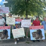 Newsom appearance in rural South Carolina draws split-screen of support and protesters