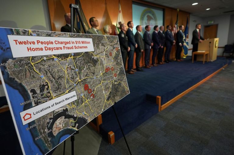 DOJ officials announce charges in a new fraud scheme in San Diego.