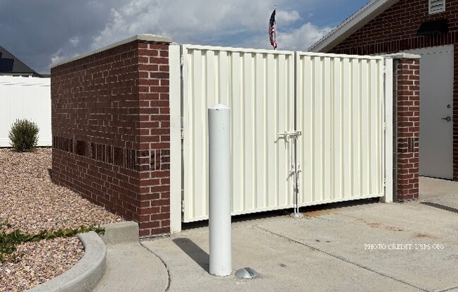 A dumpster in Utah where a mail carrier allegedly threw out ballots.