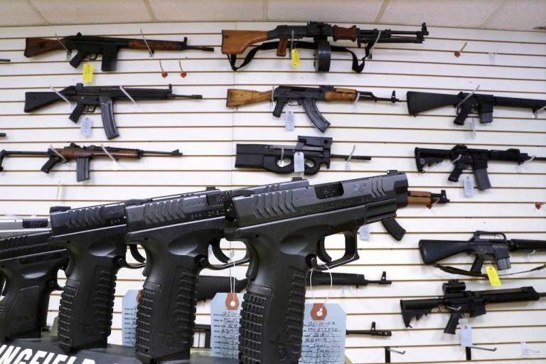 Assault style weapons and hand guns