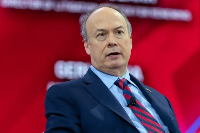 Former Justice Department official Jeffrey Clark speaks during the Conservative Political Action Conference