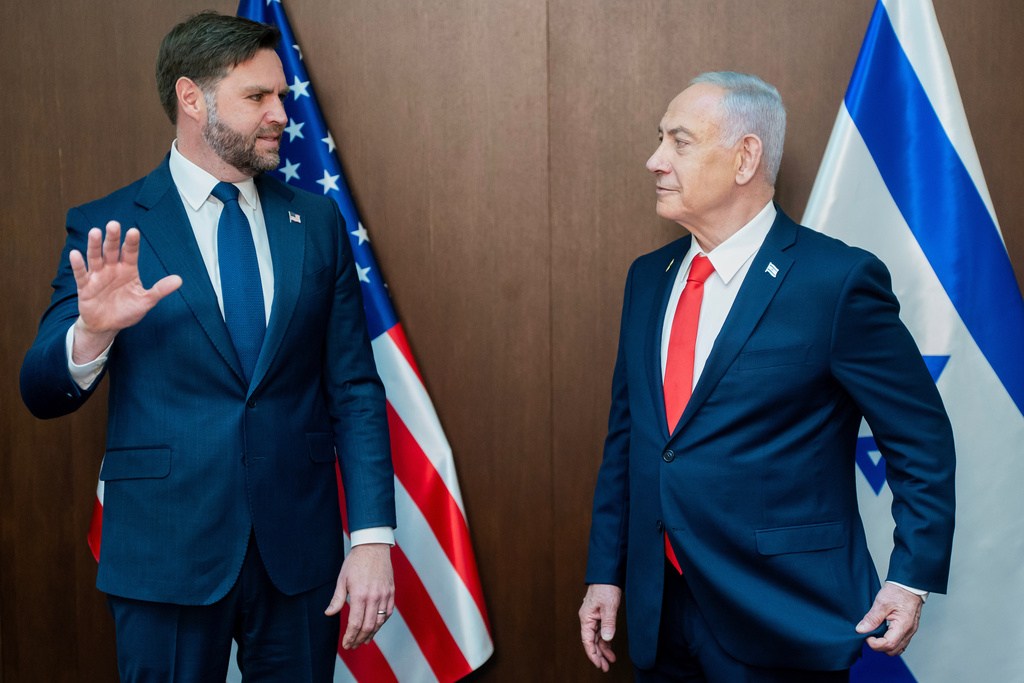 JD Vance and Benjamin Netanyahu