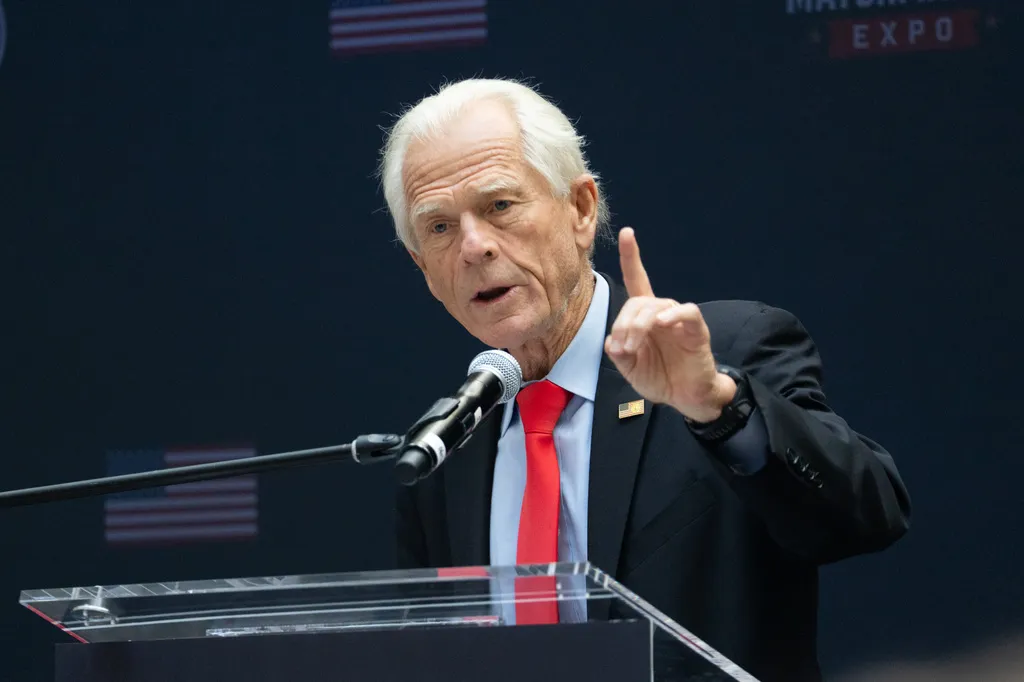 White House trade adviser Peter Navarro speaks at the Freedom 250 Supplier Matchmaking Expo