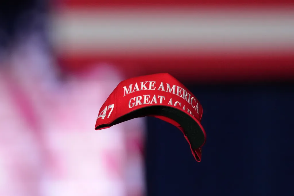 A MAGA hat.