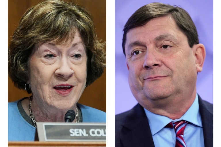 Susan Collins and Troy Jackson