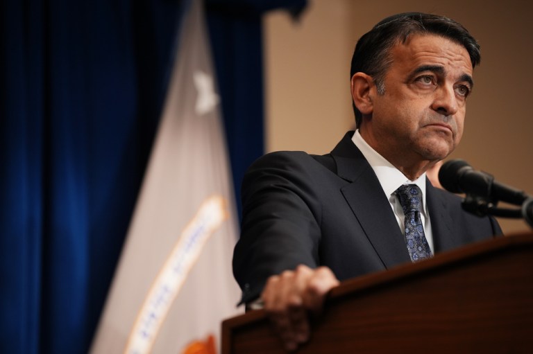 Daniel Rosen, U.S. attorney for the District of Minnesota, speaks during a news conference.