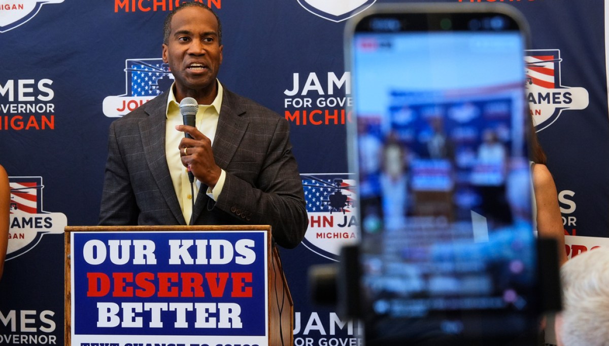 Michigan GOP gubernatorial candidate John James skips Vance rally, citing debate prep