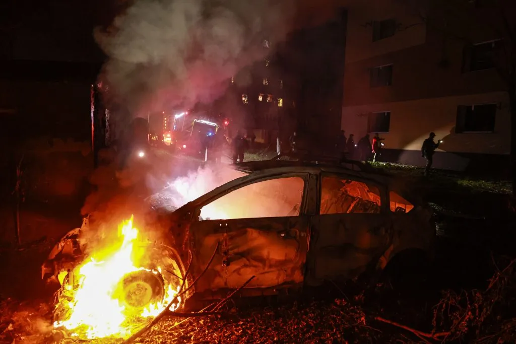 Blaze at St. Petersburg oil sites as Kyiv launches more than 1,000 drones at Russia