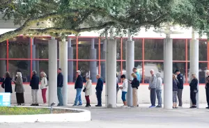 Bo French courts young men as early voting begins: ‘Let’s take the country back’