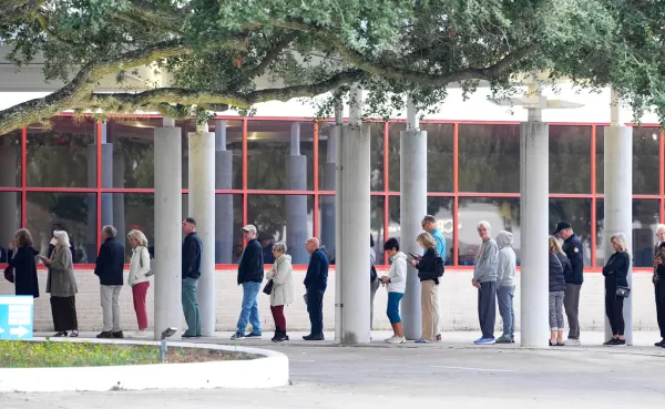 Bo French courts young men as early voting begins: ‘Let’s take the country back’
