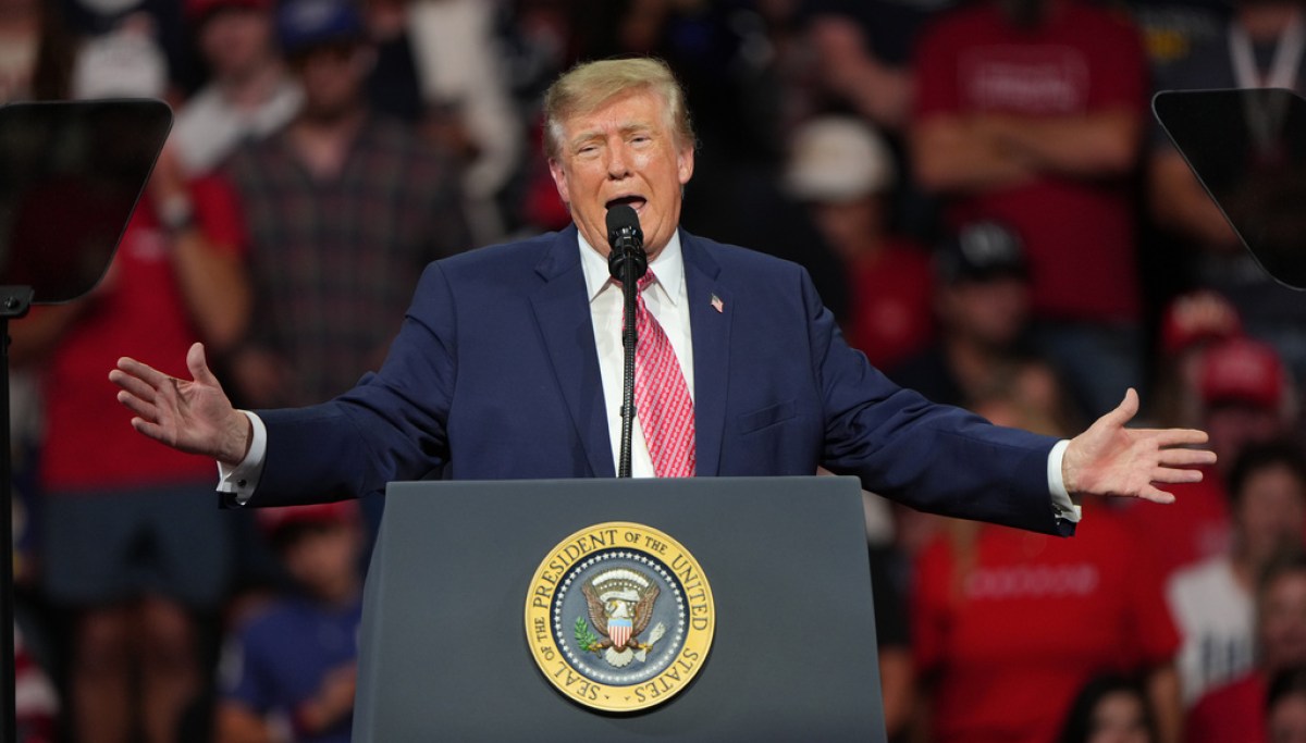 Trump cites French protests in warning to Kansas voters: ‘Never happening here’