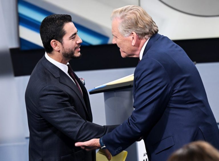 Abdul El Sayed and Mike Rogers
