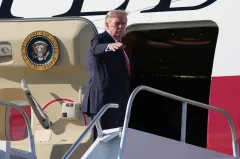 Woman arrested for threatening to shoot Trump at Florida rally claims she was joking