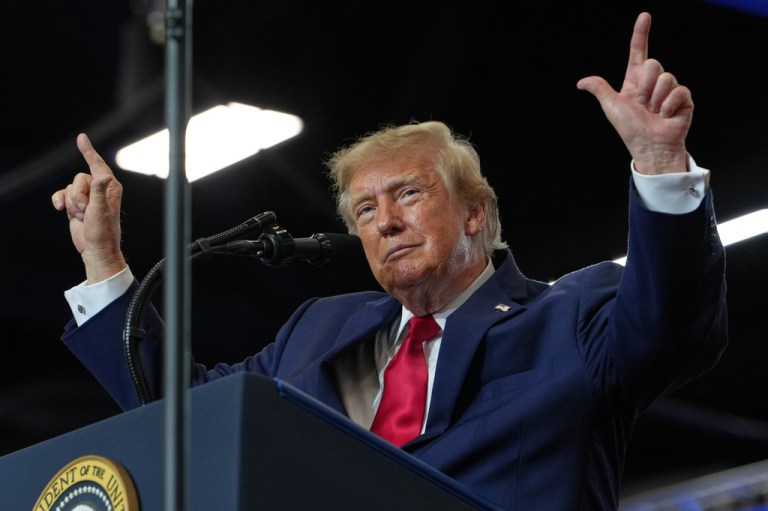 Donald Trump campaigns in Texas