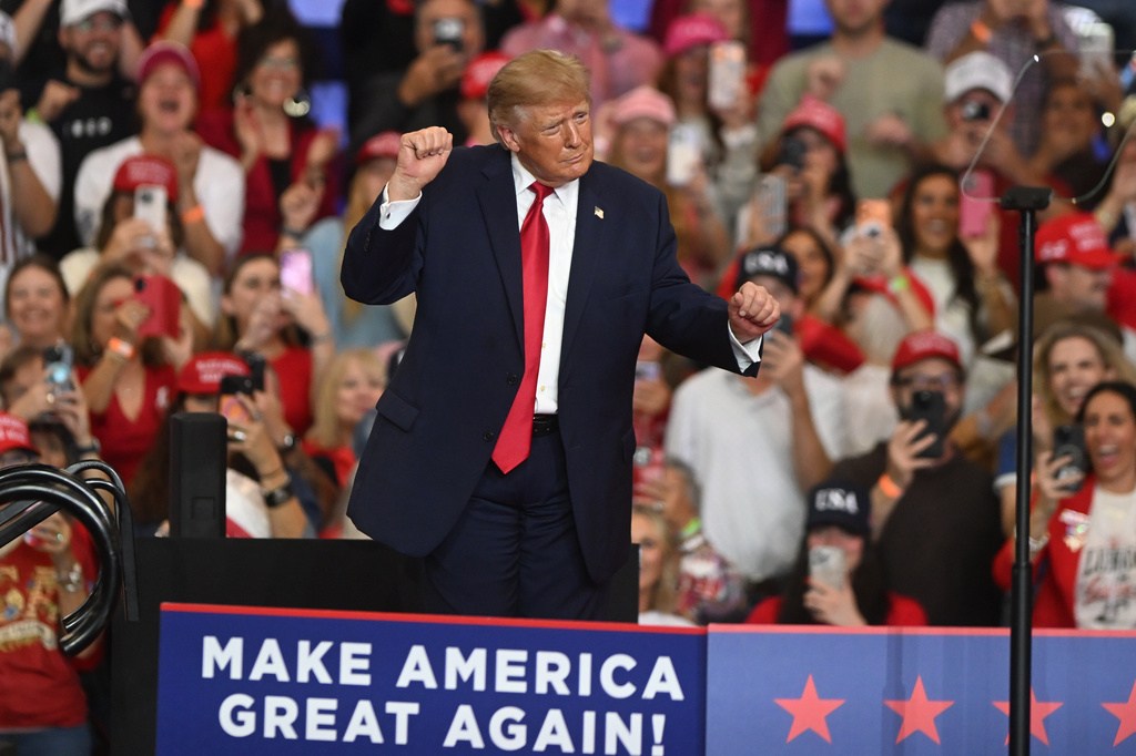 Trump can’t resist roasting his affordability pitch with $5,000 burger joke
