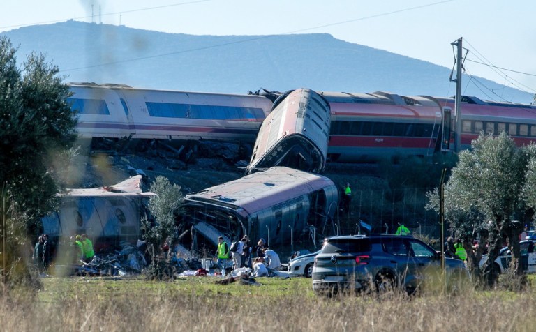 Emergency services attend to the victims at the scene of a collision between two trains in Urda, Spain, on Wednesday, Oct. 28, 2026.