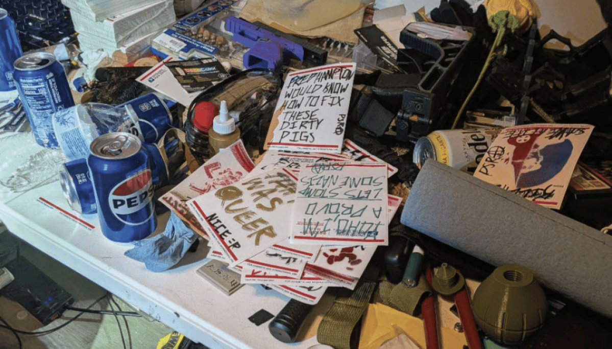 Police find weapons and anti-government symbols in Alabama home after threats to ICE