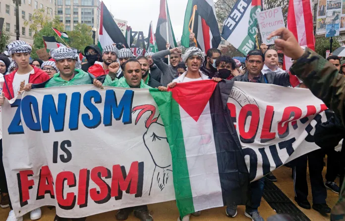 Protesters-antisemitism israel palestine hama gaza 
