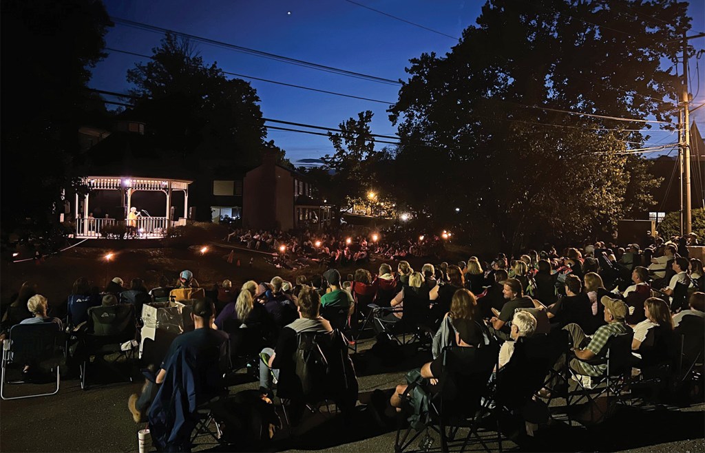 An evening session at the National Storytelling Festival in Jonesborough, Tennessee, Oct. 3, 2026. (Farahn Morgan)