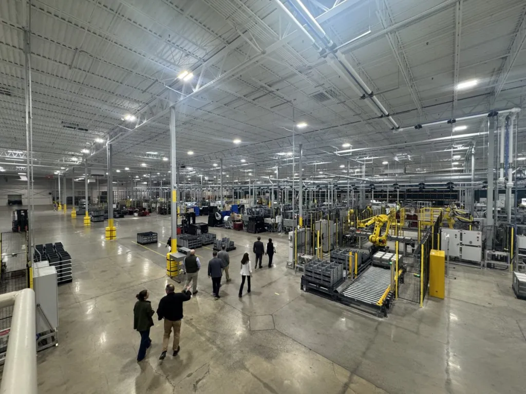 A factory layout