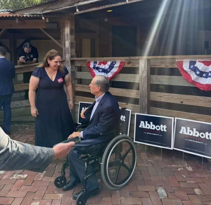 Greg Abbott rallies voters in Houston as early voting opens