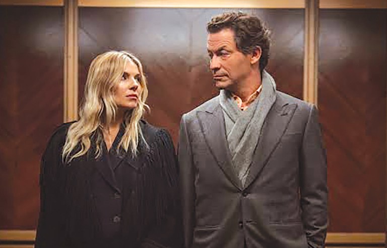 Sienna Miller and Dominic West in "War." (Justin Downing/Sky/HBO)