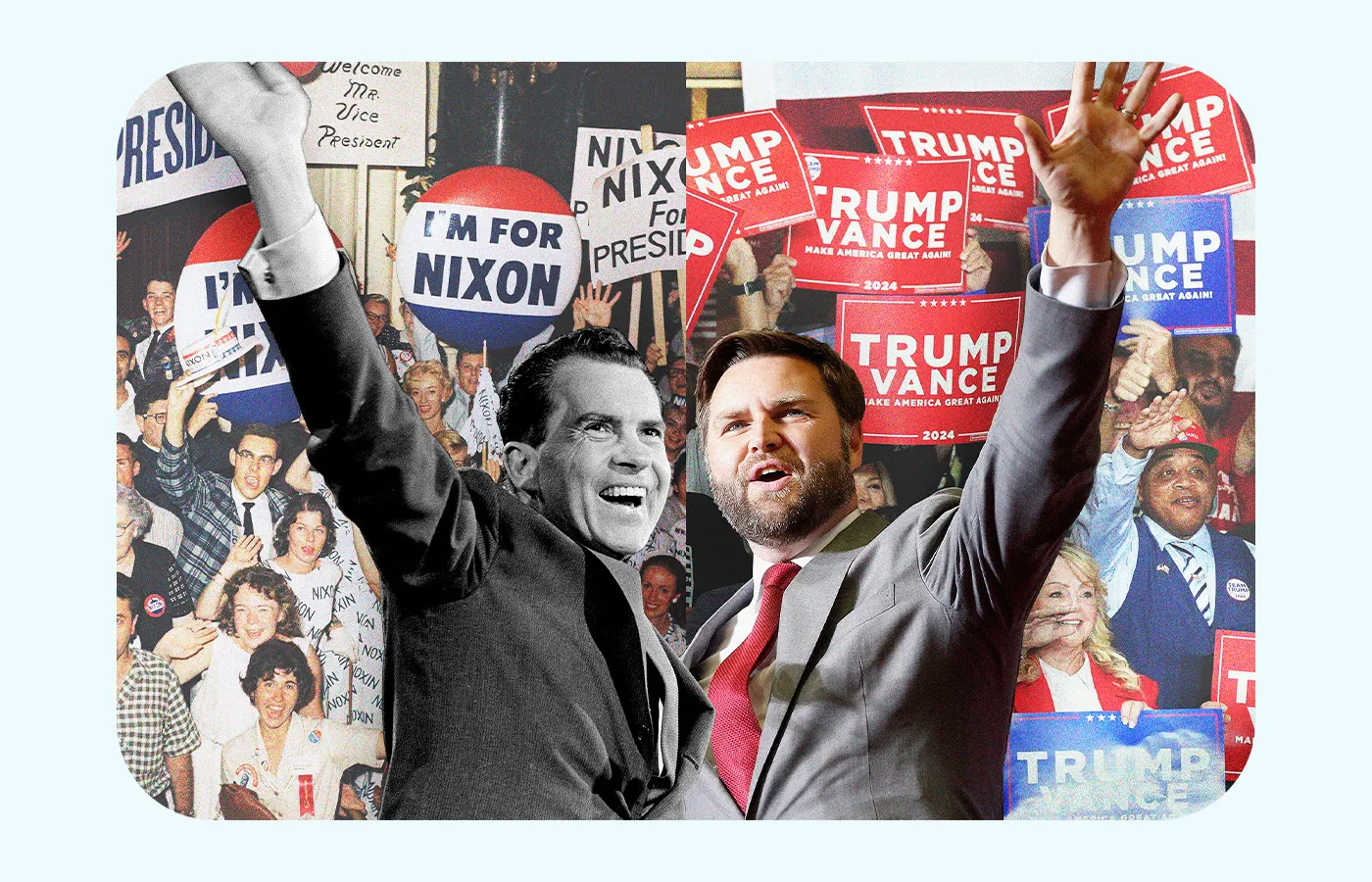 Vance embodies Nixon’s populist, outsider qualities