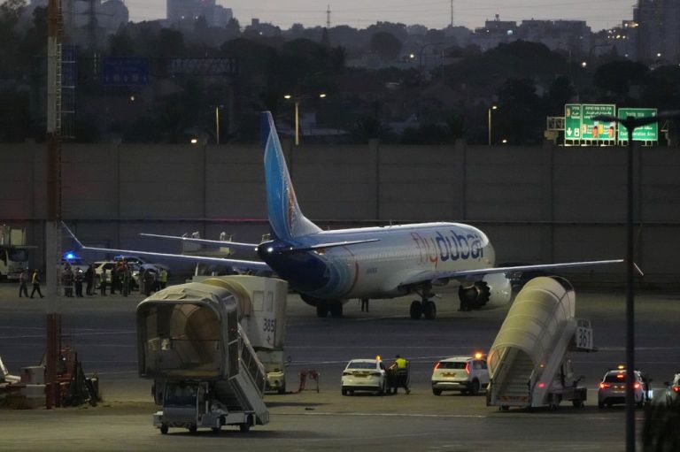 A Flydubai plane.