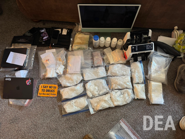 Drugs seized during a transnational drug trafficking bust.